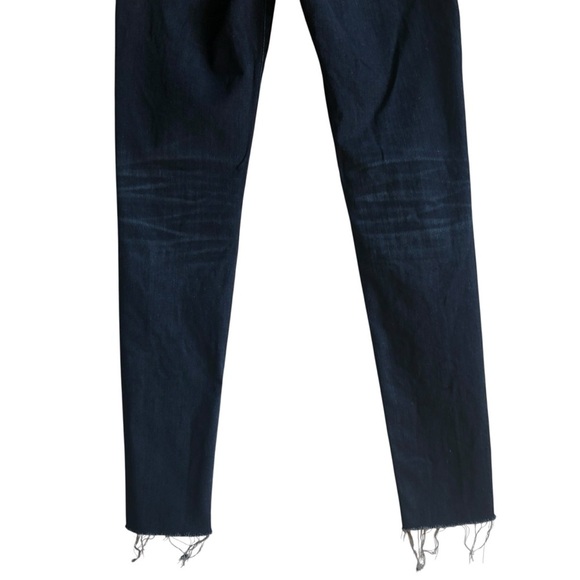 AG The Mila Ankle Sz 27 Super High Rise Skinny Frayed Crop Hem Dark Indigo Wash - Picture 8 of 16